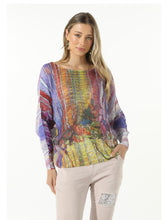 Load image into Gallery viewer, I Picasso print light weight knit made in Italy
