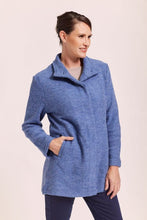 Load image into Gallery viewer, See Saw Wool Funnel Neck Coat denim
