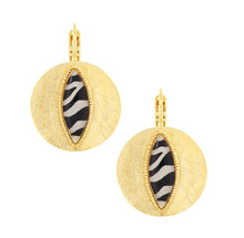 Load image into Gallery viewer, TARATATA - LEVER BACK EARRINGS FANTAISIE
ZEBRA
