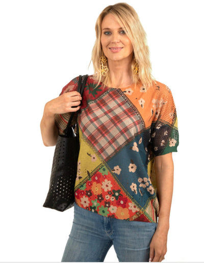 summer knit top Belle
