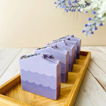 Load image into Gallery viewer, Purple forest lavender soap made in Australia
