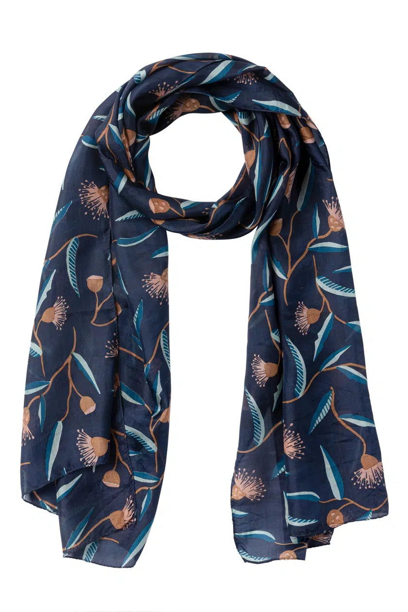 Indus Flowering gum silk scarf