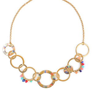 Franck Harval Inter-link ring necklace - Clarisse