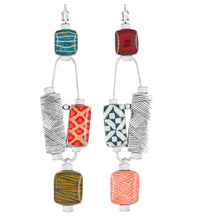 Load image into Gallery viewer, TARATATA - LEVER BACK EARRINGS FANTAISIE RUBAN
