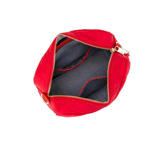Black Caviar Melrose Quilted red Raven Bag