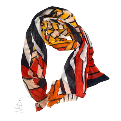 Fine Australian merino scarf retro