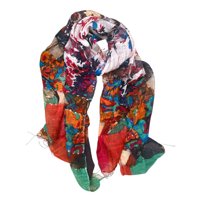 Luxurious fine silk scarf 223