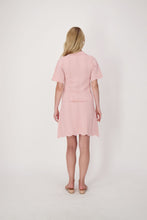 Load image into Gallery viewer, Gabby Isabella scalloped knit skirt with sunflower buttons
