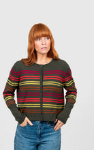 Load image into Gallery viewer, Bridge &amp; Lord Lucia Multi Stripe Cropped Cardigan.
