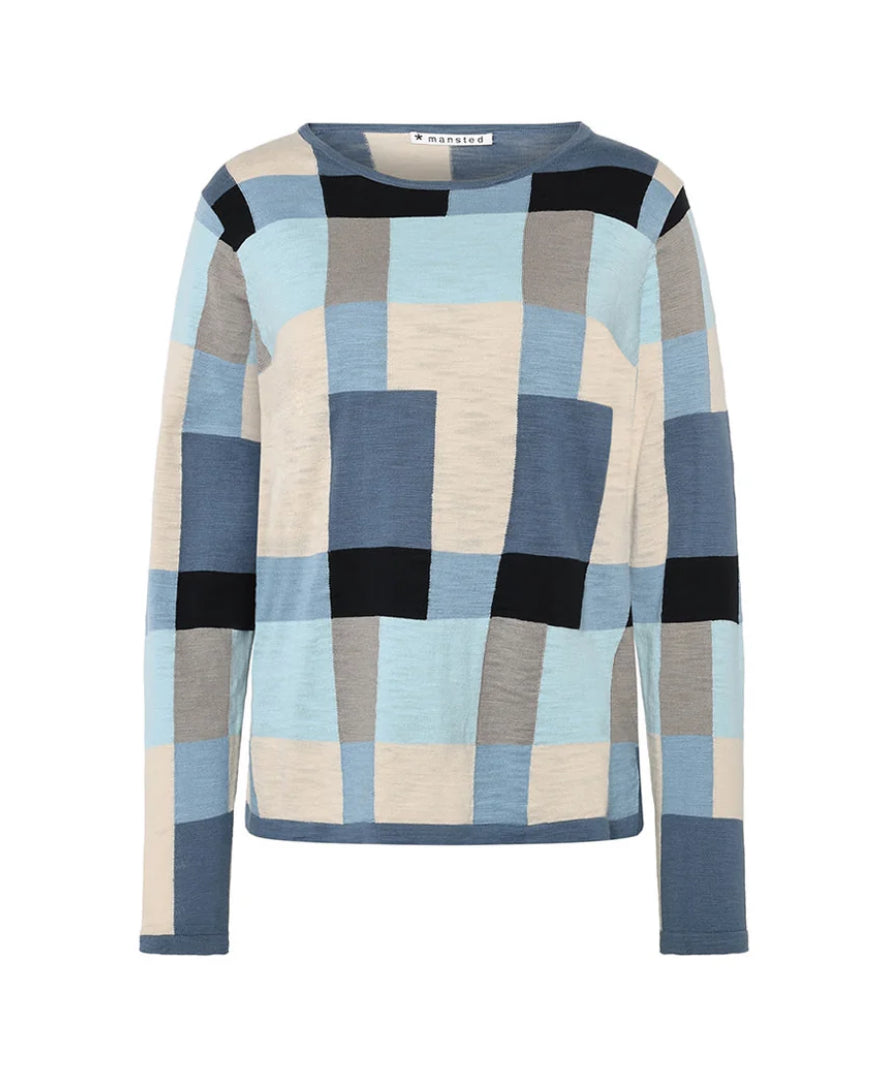 Mansted Chili squared away crew soft blue