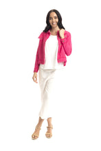 Load image into Gallery viewer, Orientique Jacket  Essentials Linen Blend Jacket hot pink
