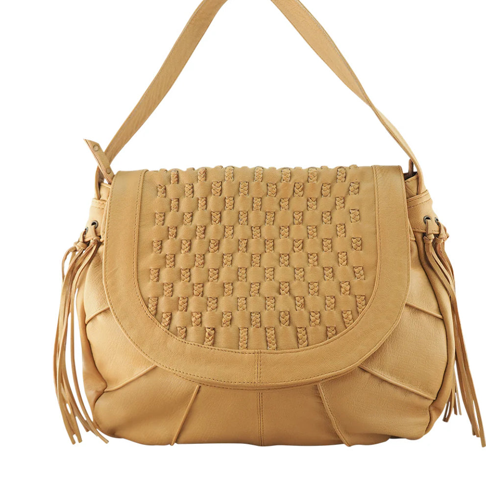 Cadelle leather Natalia Satchel | Camel