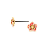 Load image into Gallery viewer, Franck Herval DAFNE  Small Stud Flower Earrings  on
