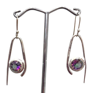 Labradorite sterling silver earrings