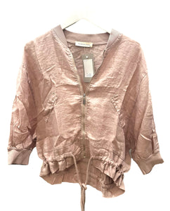 Summer linen jacket dusty pink Italian Cartel