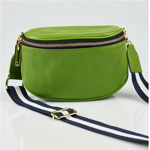Kensington crossbody leather bag green