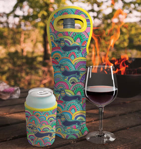 LP wine holder rainbow dachshund