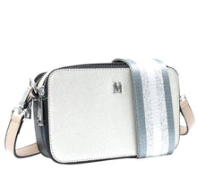 Load image into Gallery viewer, Vera May Barnett Vegan silver Crossbody Handbag
