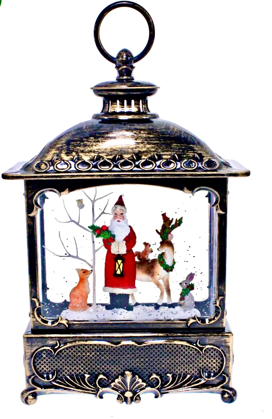 Musical Lantern Santa 'We Wish You a Merry Christmas'