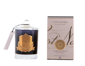 Luxury candles champagne rose