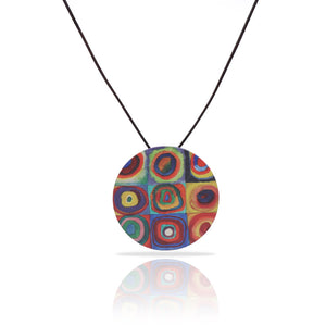 Kandinsky inspired  pendant necklace