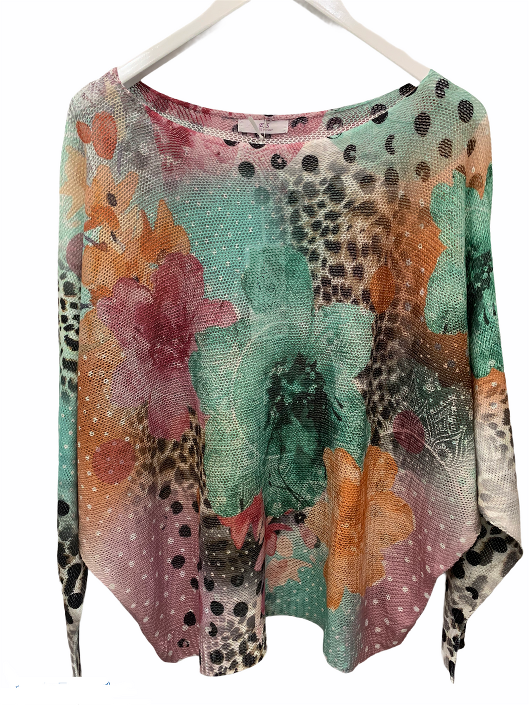 I Water Lilly leopard light weight knit made in Italy