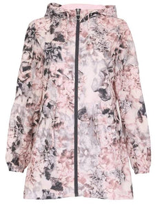 Lightweight raincoat jacket floral