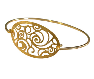 Starry night bangle gold plated