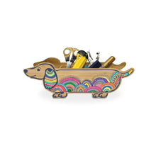 Load image into Gallery viewer, LP Bamboo dachshund  storage rainbow
