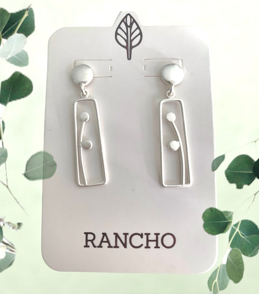 Rancho stud earrings silver bud