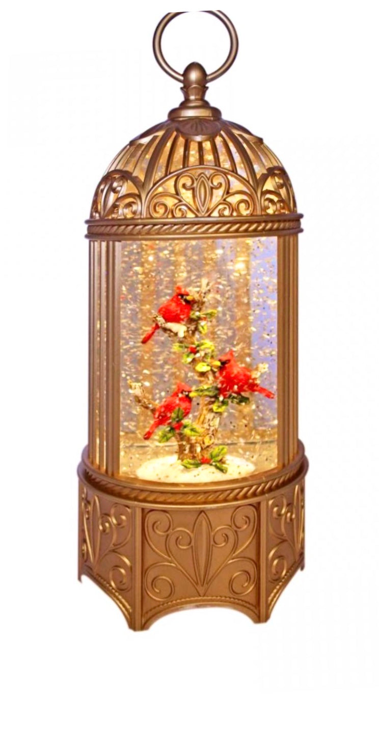 Round Pale Gold Carnival  Bird Cage