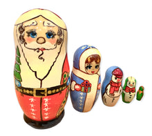 Load image into Gallery viewer, Santa nesting doll 11cm 5piece
