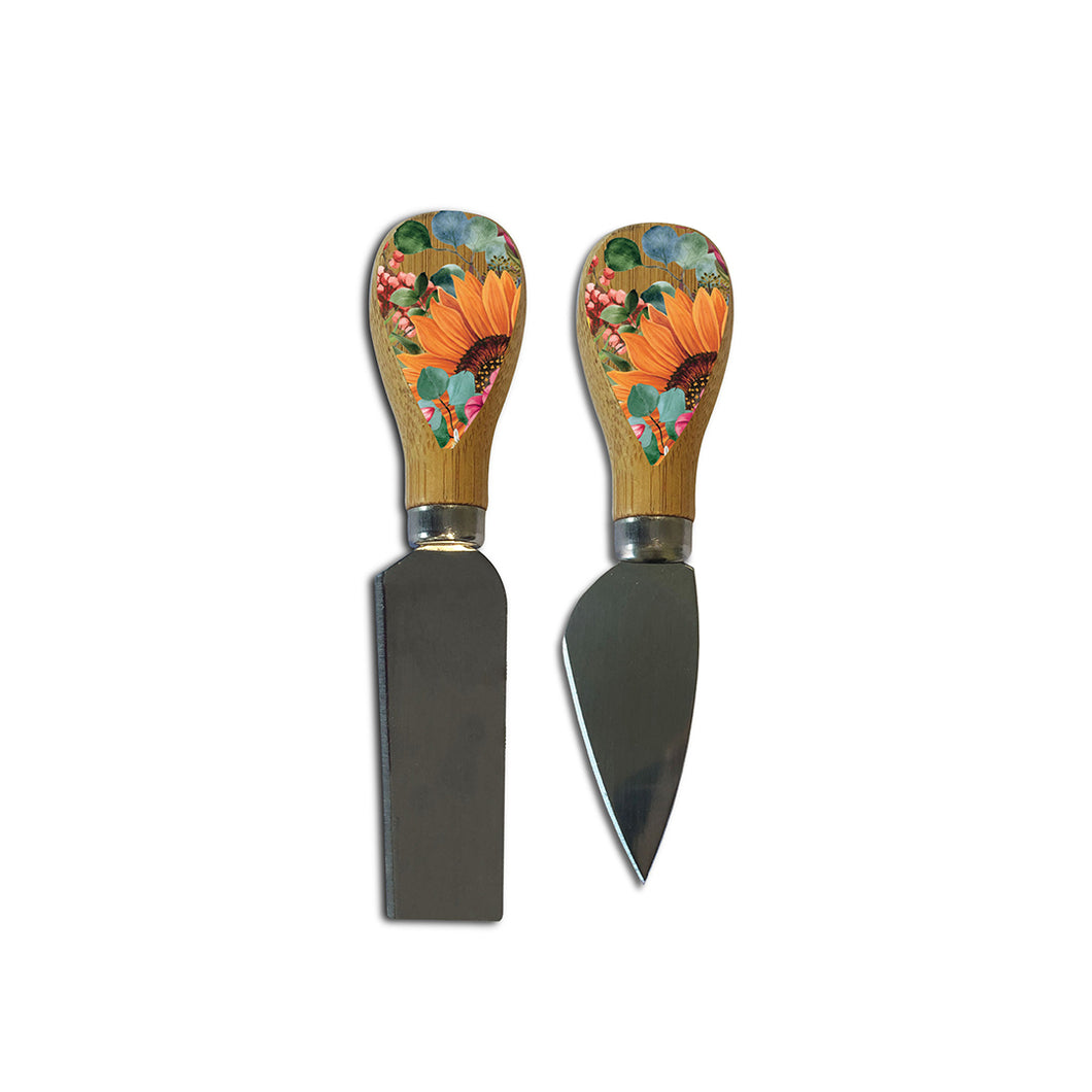 LP Cheese knifes sunflowers  design