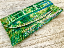Load image into Gallery viewer, Velour glasses case Japanese bridge Monet
