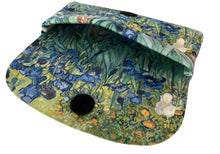Load image into Gallery viewer, Velour glasses case irises Van Gough
