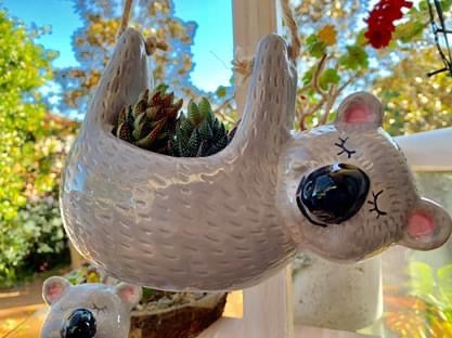 hanging koala planter Hanging koala planter