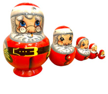 Load image into Gallery viewer, Santa nesting doll 10cm 5piece
