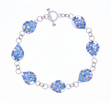 Load image into Gallery viewer, San Marco Flower resin bracelet drops, forget me not
