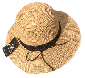 French hats Le Panier Lisa natural/ black