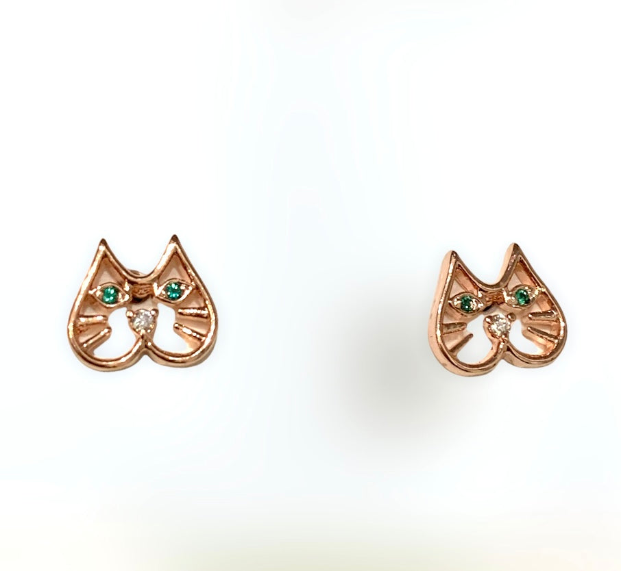 Tiger tree earrings kitty