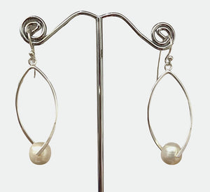 earrings Pearl sterling silver