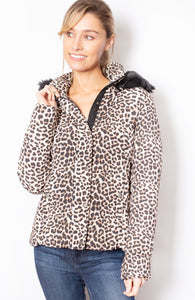 Leopard winter jacket