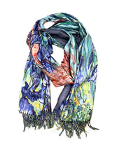 Load image into Gallery viewer, Cashmere luxurious art scarf Irisis
