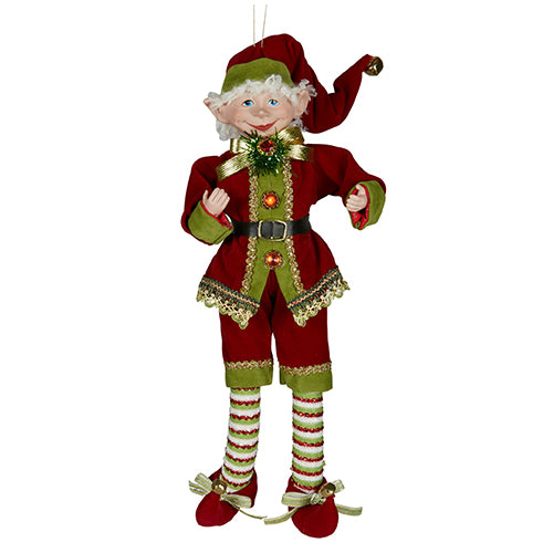 Burgundy Christmas elf