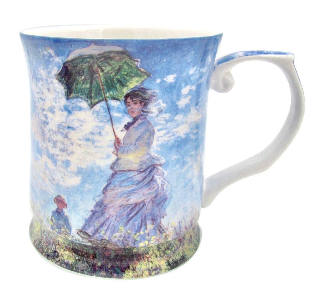 Art mug Monet lady with umbrella