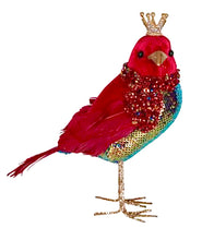 Load image into Gallery viewer, ROYAL SCARLET DECORATIVE BIRD
