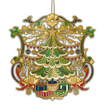 Load image into Gallery viewer, Brass gold plated three -dimensional Christmas ornaments
