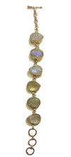 Load image into Gallery viewer, Stone sterling silver bracelet moonstone
