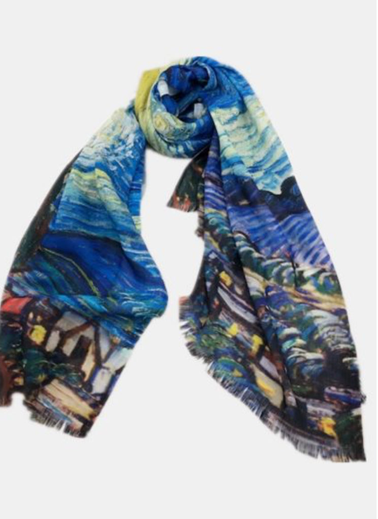 Art Cotton scarves Starry night
