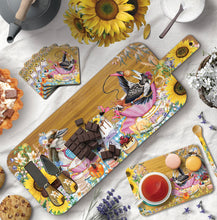 Load image into Gallery viewer, LP Bamboo serving platter  Tea party
